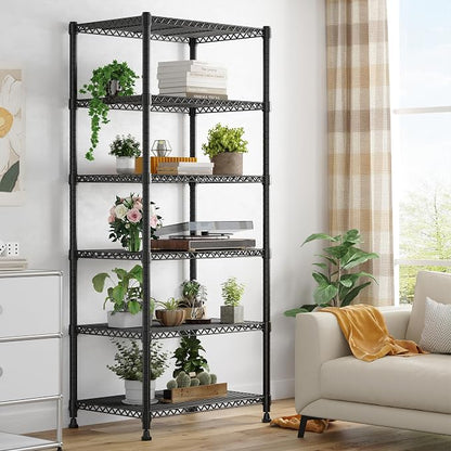 REIBII 72’’H Wire Shelving, 6 Tier Metal Shelving Units and Storage Shelves - Image 7