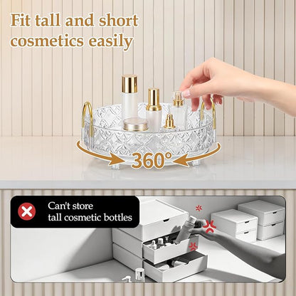 360 Rotating Makeup Organizer for Vanity, Adjustable Perfume Organizer for - Image 6
