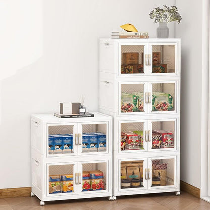 Large Clear Stackable Storage Bins by Unknown