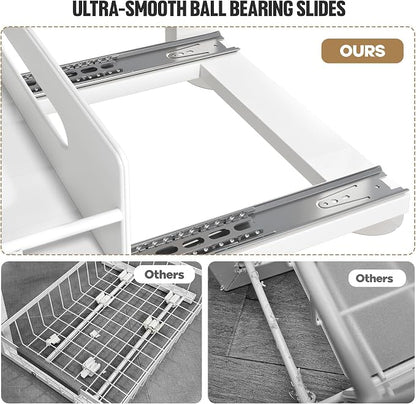 Under Sink Organizer Upgrade To Professional Rails, 2-Tier Dual Pull Out - Image 3