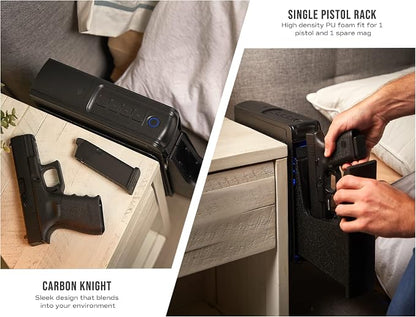 RPNB Gun Safe, Mounted Biometric Nightstand Handgun Safe - Image 5