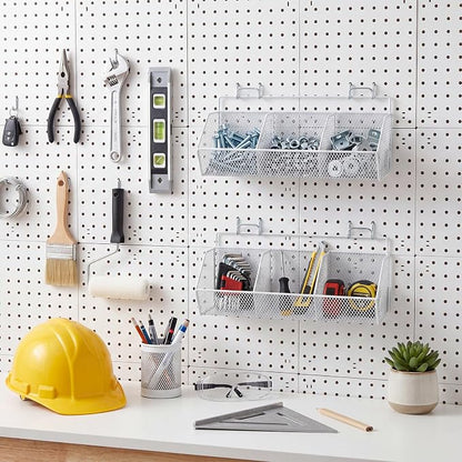 Hicarer 2 Pcs Divided Pegboard Baskets - Image 8