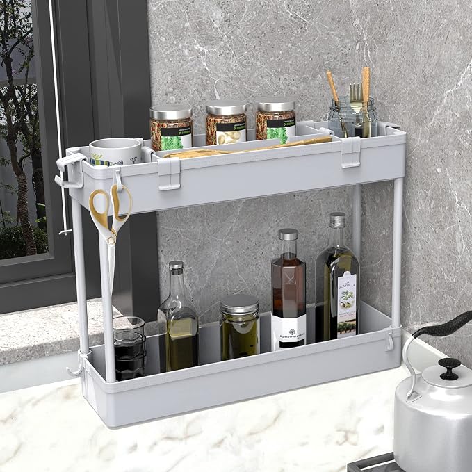 SPACELEAD Slim Storage Cart 3 Tier, Bathroom Organizer Rolling Utility - Image 6