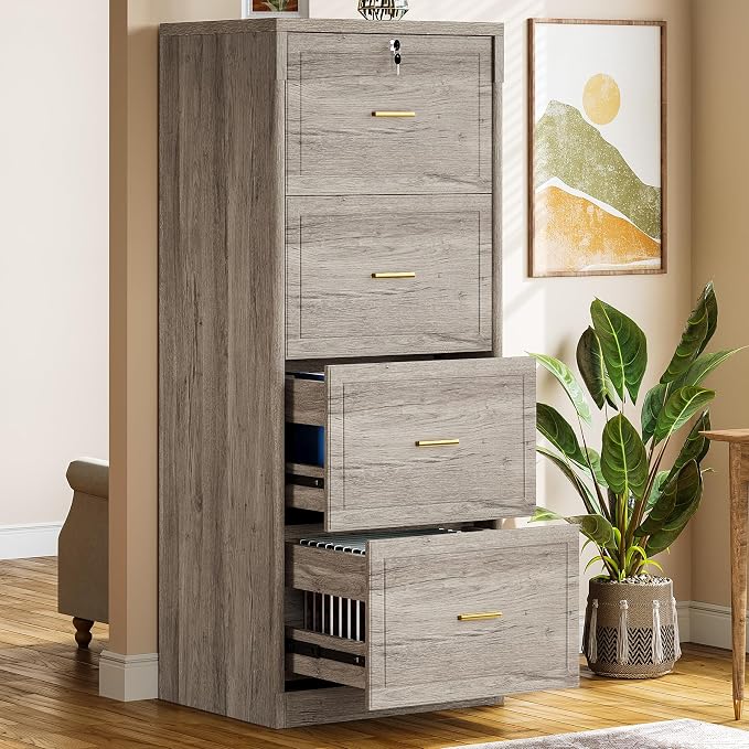 Tribesigns 4-Drawer File Cabinet by Unknown