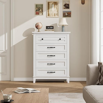 GarveeHome 5 Dresser for Bedroom, 41.3 in Tall Vertical Drawer Dresser - Image 3