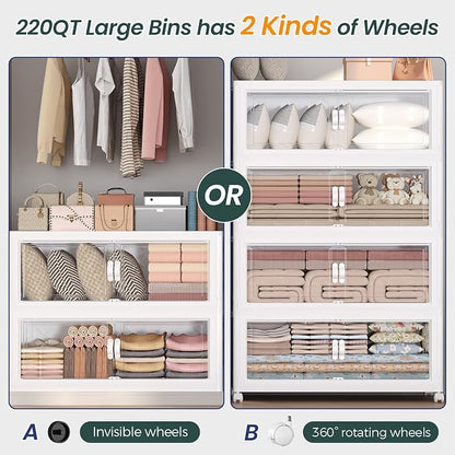 880QT Extra Large Stackable Storage Bins - Image 8