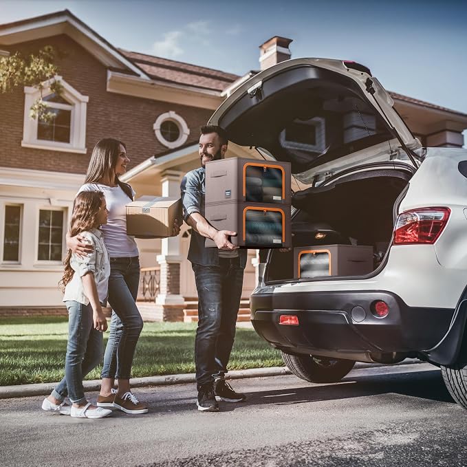 Sorbus Storage Bins with Metal Frame - Image 4