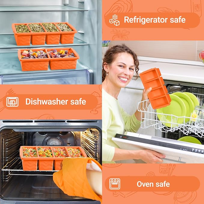 Silicone Freezer Trays with Lid - Image 5
