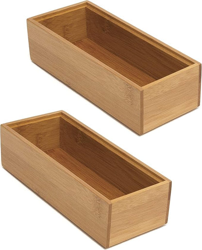 Lipper International 8180S Bamboo Wood Stacking Drawer Organizer Box by LipperInternational