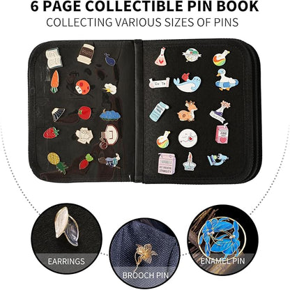 Enamel Pin Display Book, Small Collections Or Travel Pin Trading Book, Pin - Image 2