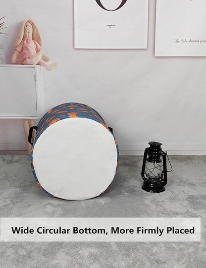 QUEENLALA Large Storage Basket, Laundry Hamper/Bathroom/Home Decor/Collapsible - Image 5