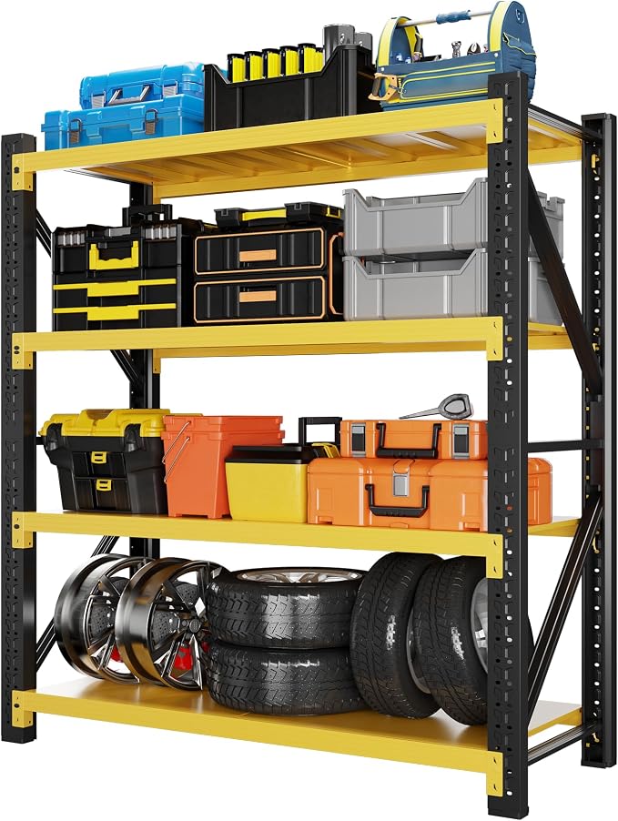 4000LBS Garage Shelving 48" W Garage Shelving Heavy Duty 4-Tier Metal Storage by Unknown