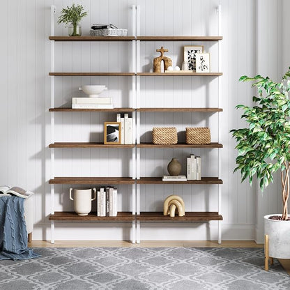 Nathan James Theo 6-Shelf Tall Bookcase, Wall Mount Bookshelf by Unknown