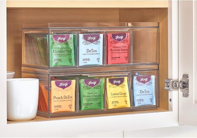 iDesign XL Tea Bag Organizer, 4-Section | - Image 4