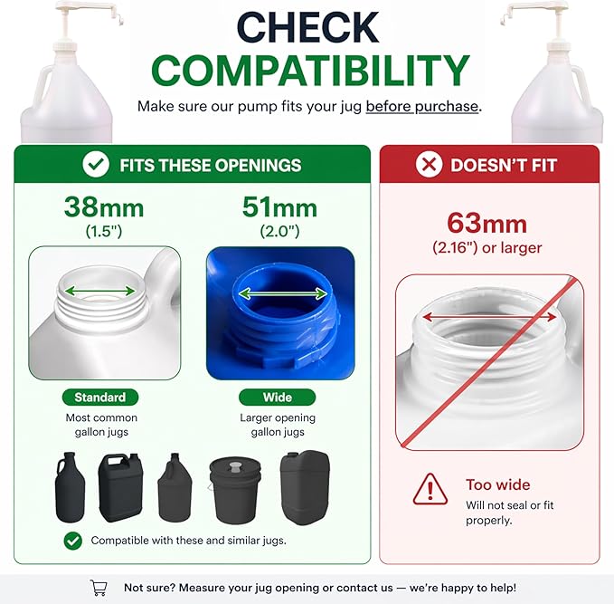 Pump for Gallon Jug & 5 Gallon Bucket, Leakproof Heavy Duty | Pump Dispenser - Image 3