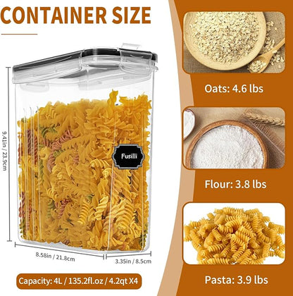 Cereal Containers Storage Set, Cereal Dispensers - Image 2