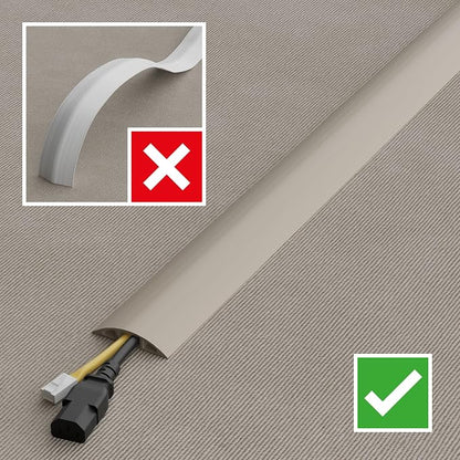 D-Line 30ft Floor Cord Cover, Floor Cable Protector, Extension Cord Cover - Image 7