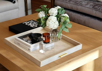 HofferRuffer Elegant Decorative Serving Tray, Coffee Table Serve Tea Coffee or - Image 7