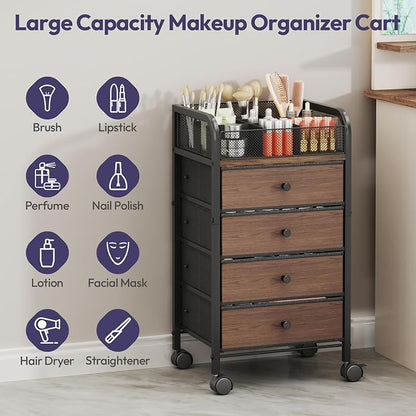SWTYMIKI Rolling Makeup Organizer Cart - Image 4