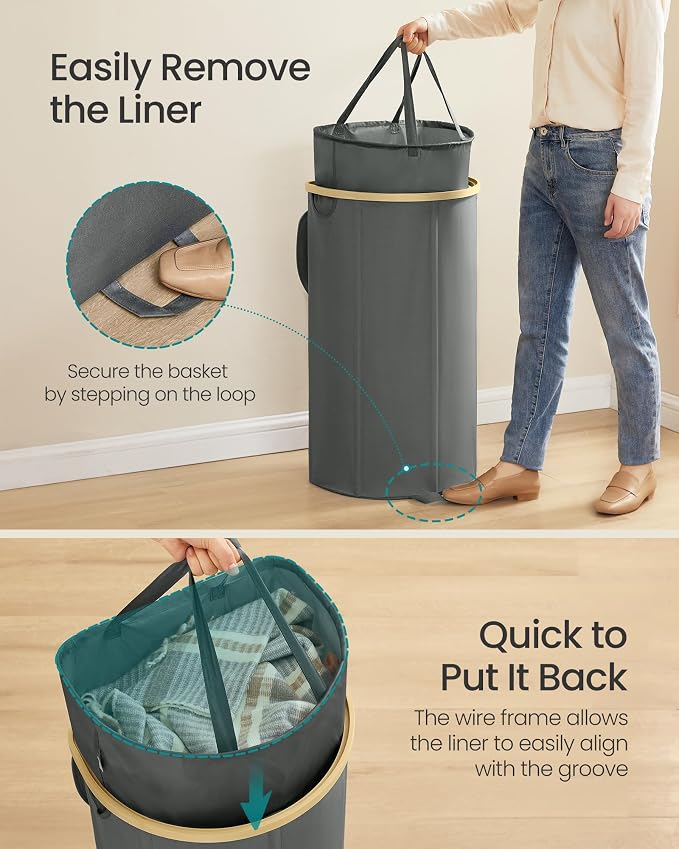SONGMICS Laundry Hamper, Laundry Basket - Image 4