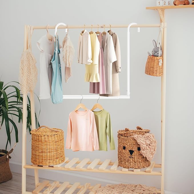 Hanging Closet Rod Adjustable Width Height Closet Rod - Image 7