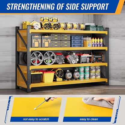 BYNSOE 71" W Storage Shelves 5000lbs Garage Metal Shelving Heavy Duty Garage - Image 3