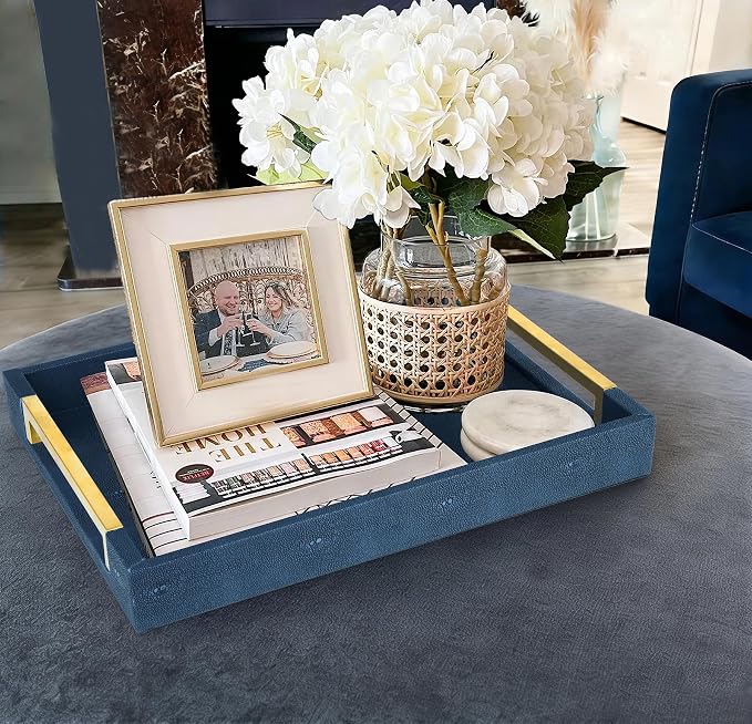 HofferRuffer Faux Leather Serving Tray - Image 5