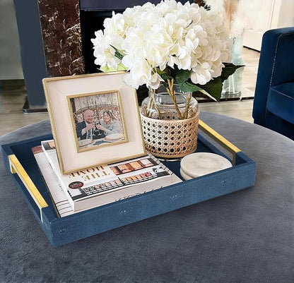 HofferRuffer Faux Leather Serving Tray - Image 5