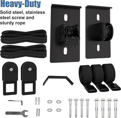 Cargo Box Pulley System for Garage Storage, Heavy-Duty - Image 7