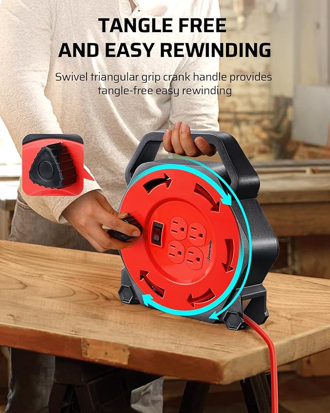 DEWENWILS Extension Cord Reel - Image 5