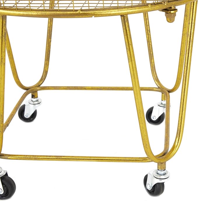Deco 79 Metal Storage Cart - Image 5