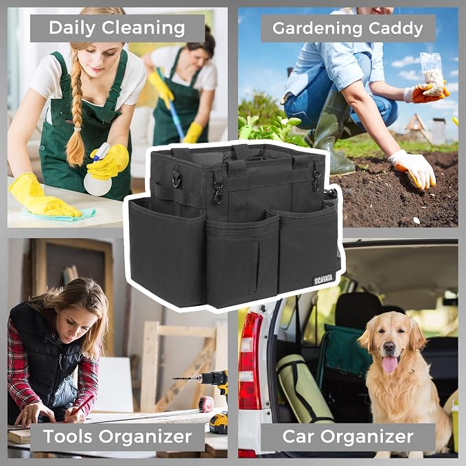 SCAVATA Compact Wearable Cleaning Caddy, Small Supplies Organizer - Image 7