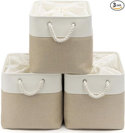 16x12x12 In Foldable Fabric Large Storage Bins by VQRTEXAStorageBasket