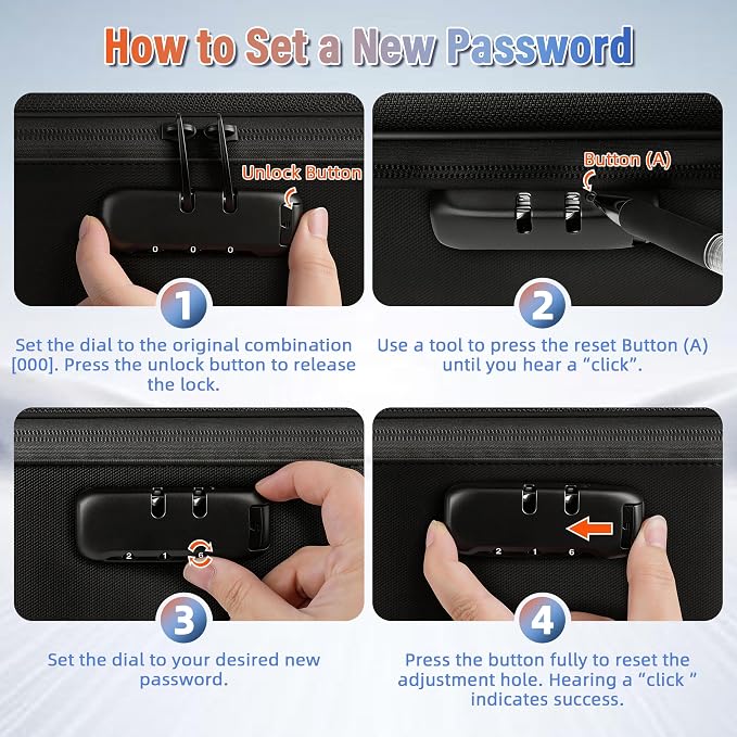 Fireproof Document Box with Lockable Zipper, Waterproof Hard-Shell Case - Image 5