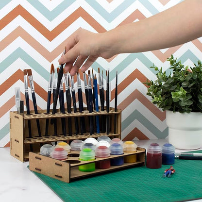 Paint Brush holder. Large Capacity Paint brush organizer and Art Supply - Image 7