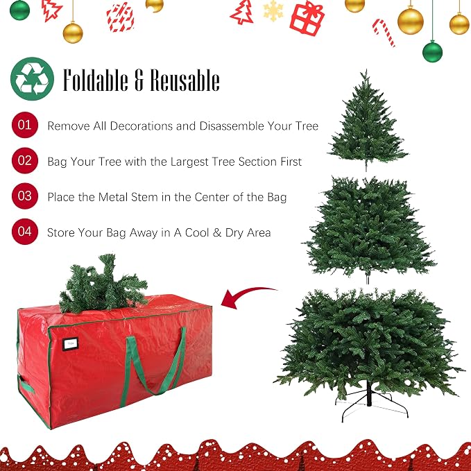 Cosy Family 7.5 ft Christmas Tree Storage Bag - Image 3