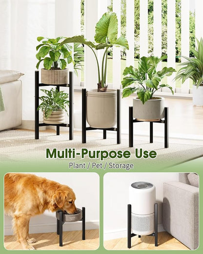 3 Pack Plant Stand Indoor Adjustable, Metal Modern Indoor Plant Stand, Heavy - Image 6
