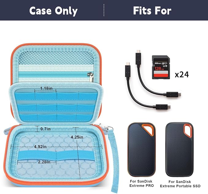 Case Compatible with SanDisk 1TB 2TB 4TB 500GB 8TB - Image 3