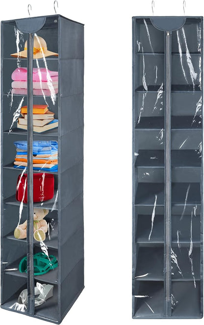 Libeder Hanging Closet Organizer, 8-Shelf Wardrobe Clothes Storage Organizer by Libeder