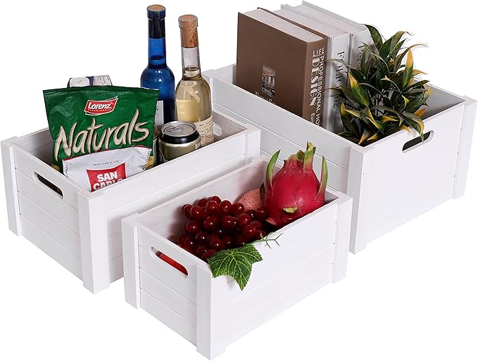 Farmhouse Modern White Wooden Crates - Image 4