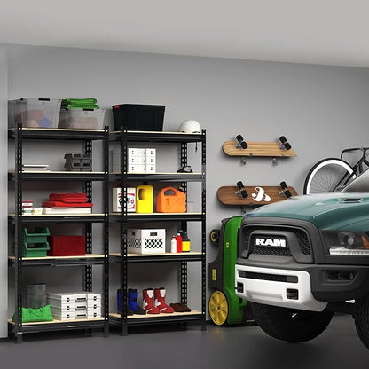 PrimeZone Storage Shelves 4 Pack 5 Tier Adjustable Garage Storage Shelving - Image 2