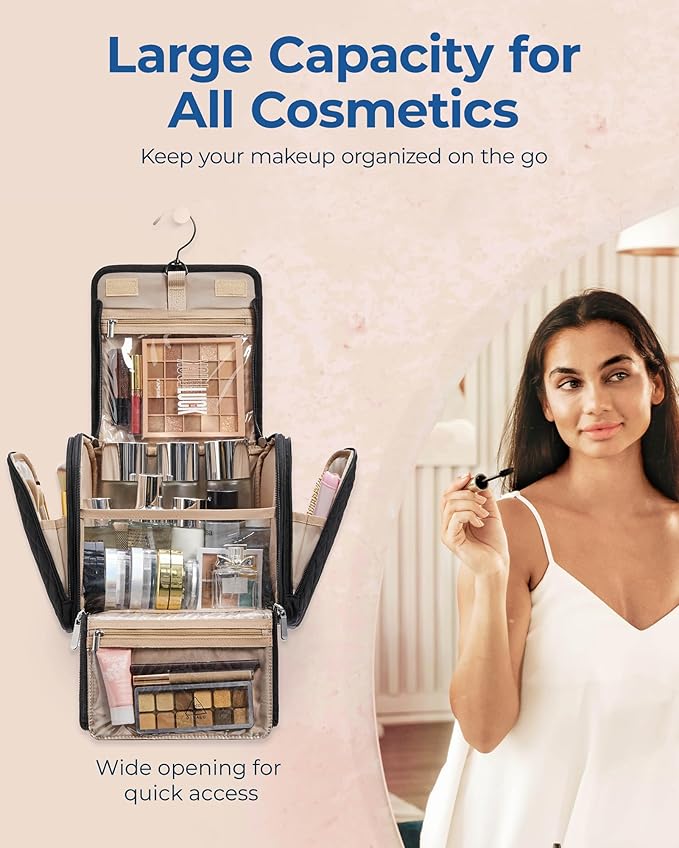 BAGSMART Makeup Bag for Women - Image 3