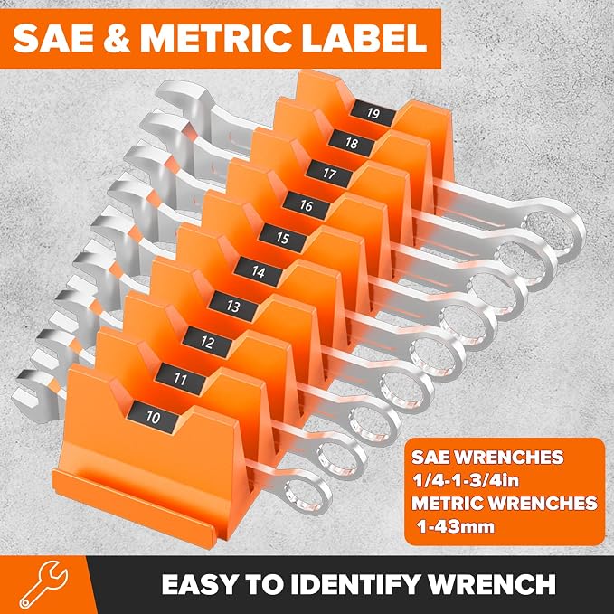 40PCS Modular Wrench Organizer Wrench Holder - Image 2