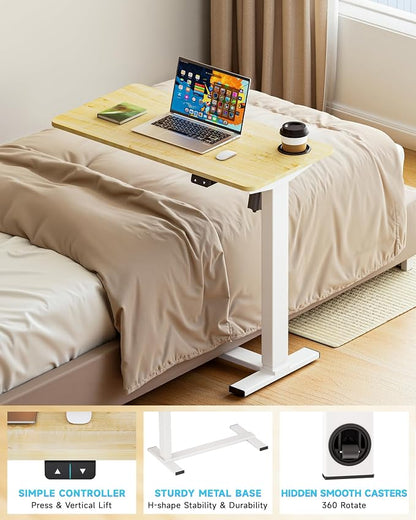 BIZUM Small Electric Standing Desk Bedside Table - Image 5