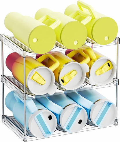 Yieach Larger Compartments Stackable Water Bottle Organizer by Yieach