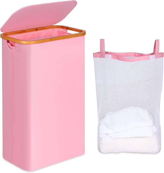 iEGrow 75L Slim Laundry Hamper, Narrow Laundry Basket by iEGrow