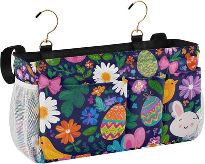 Easter Daisy Rabbit Birds Eggs Bedside Caddy - Image 2