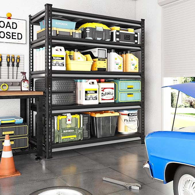 48" W Garage Shelving Heavy Duty，2500LBS Loads Metal Shelving Units and Storage - Image 2