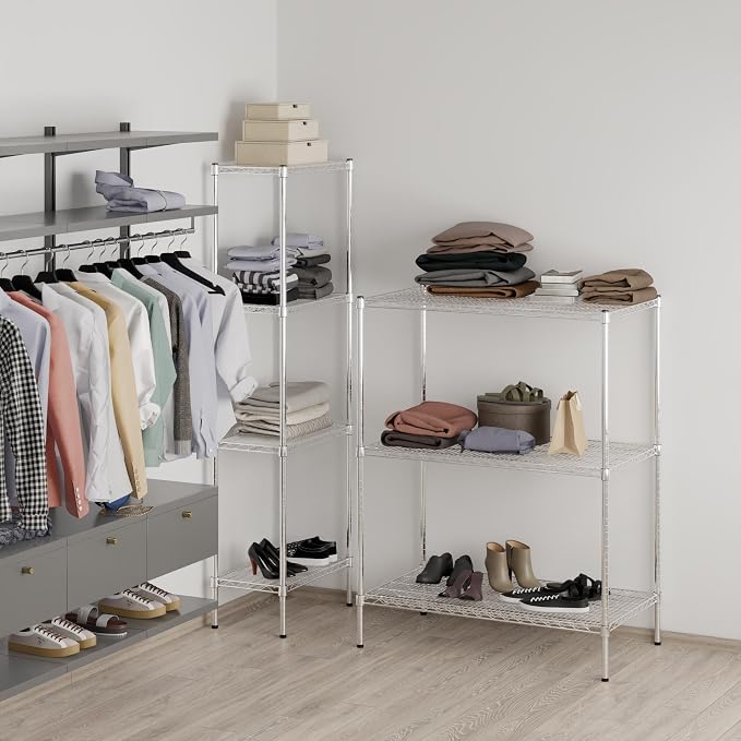 24" Deep x 42" Wide x 54" Height Wire Shelving Kit | 3-Tier | NSF Commercial - Image 6