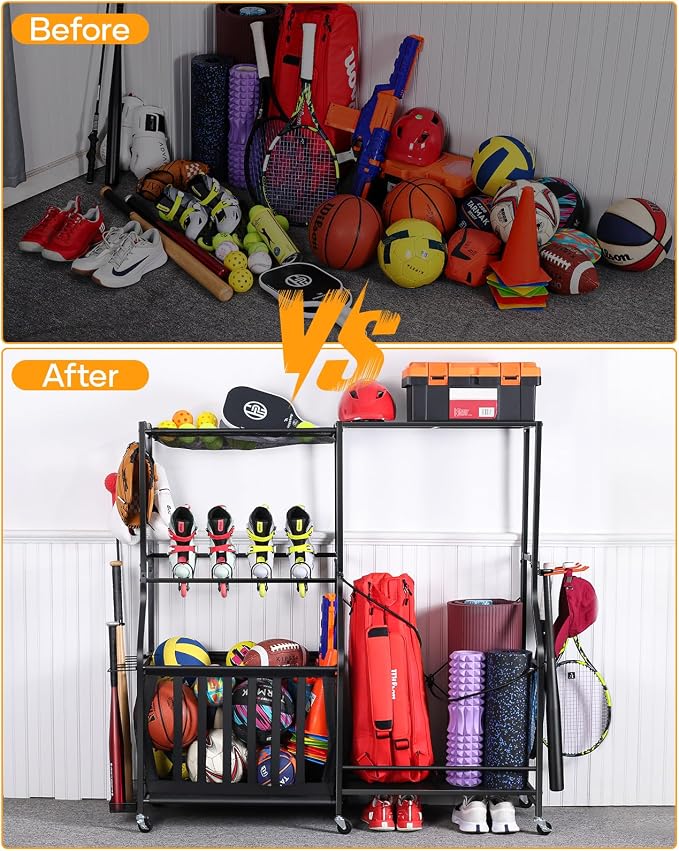 Garage Sports Equipment Organizer - Image 3